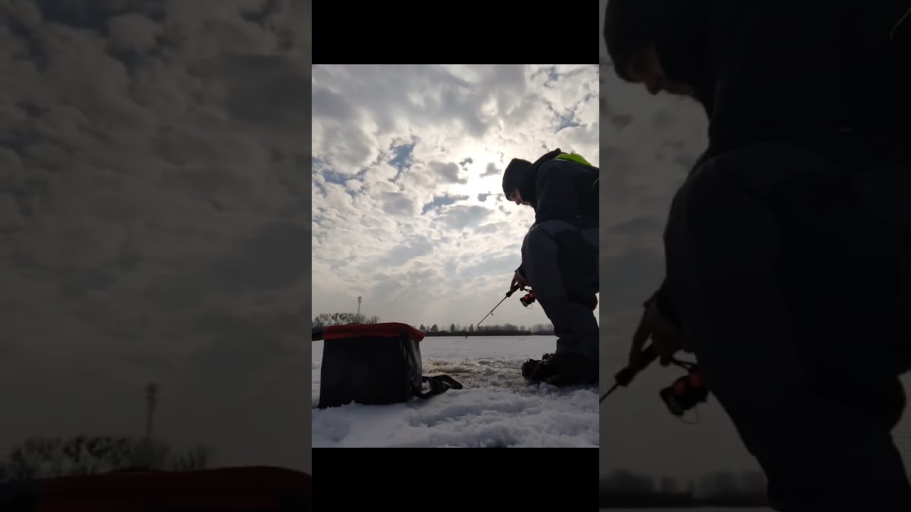 Pierwszy wypad na l&oacute;d. Spontaniczny i kr&oacute;tki. Kilka płoci, jeden krąp i ukleja 🎣😜❄️