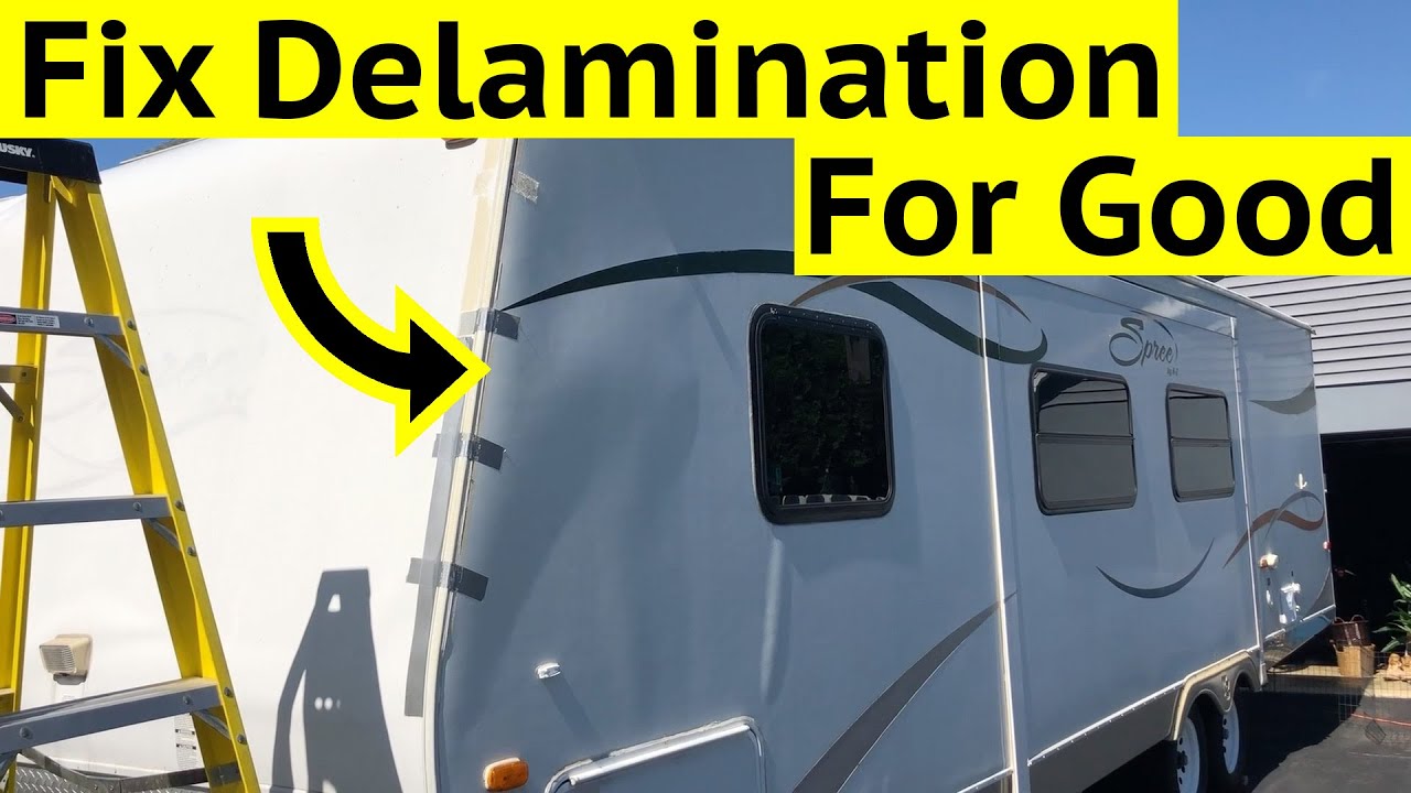 How to fix RV or Travel Trailer Delamination Without Using Epoxy