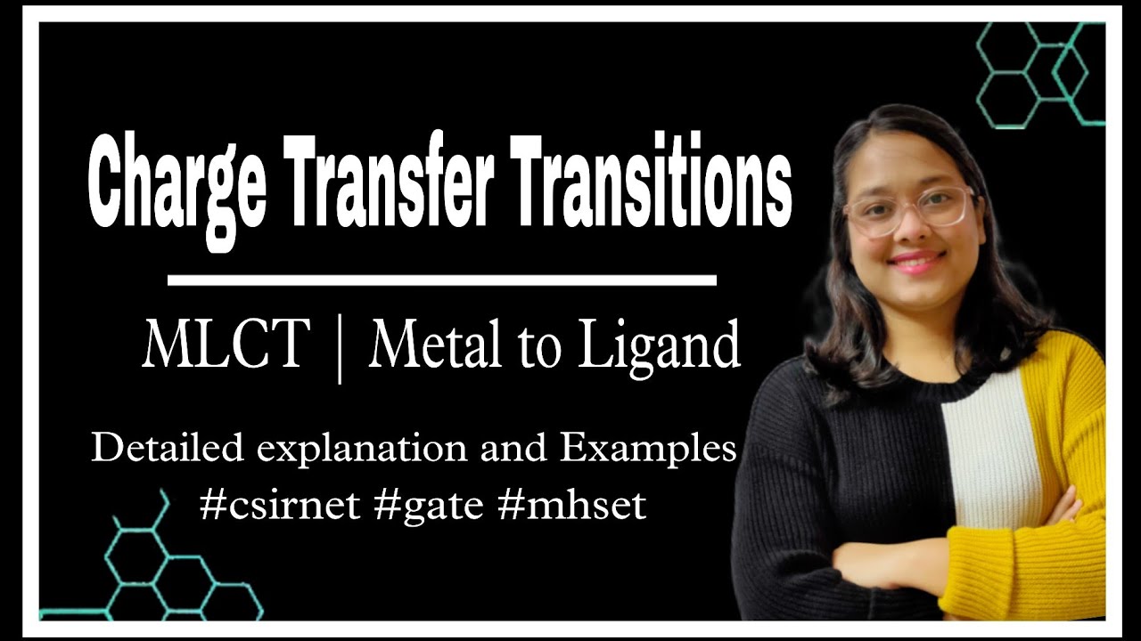 Charge Transfer Transitions| MLCT| Detailed explanation #coordinationchemistry #csirnet #gate #mhset