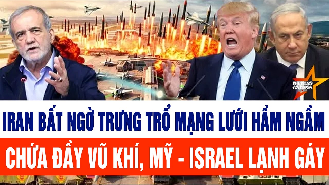 🔴 [Trực tiếp] Iran bất ngờ trưng trổ mạng lưới hầm ngầm chứa đầy vũ khí, Mỹ - Israel lạnh gáy