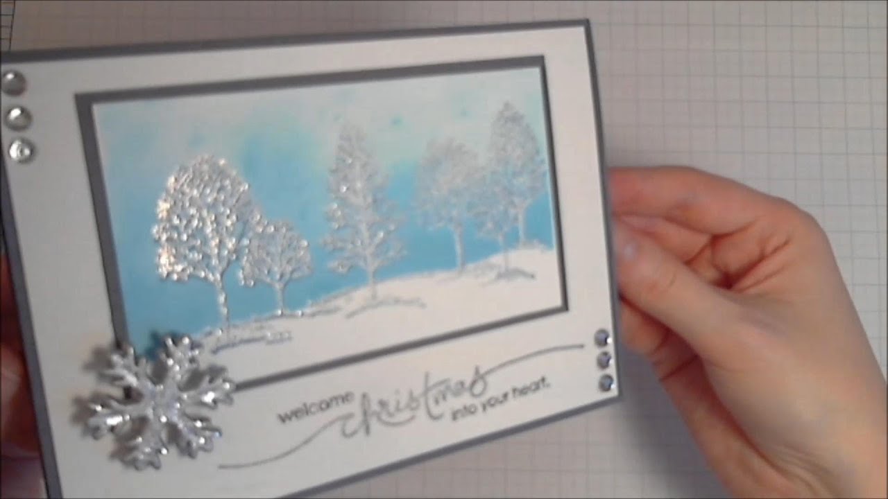 CAS Christmas Card - Clean & Simple Card