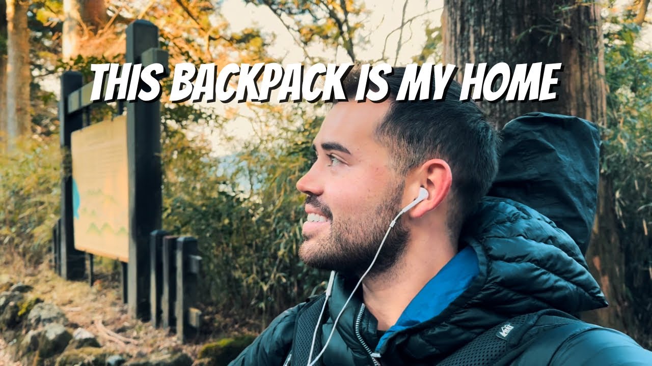 ASMR I live out of my Backpack ( TOP Essential items for survival & traveling haul)