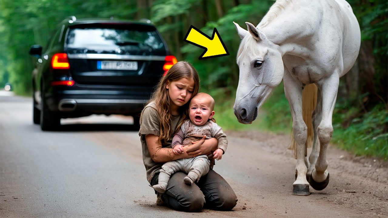 HOMEM RICO ABANDONA A FILHA de 15 ANOS com seu BEBÊ nos braços, mas o CAVALO viu TUDO…