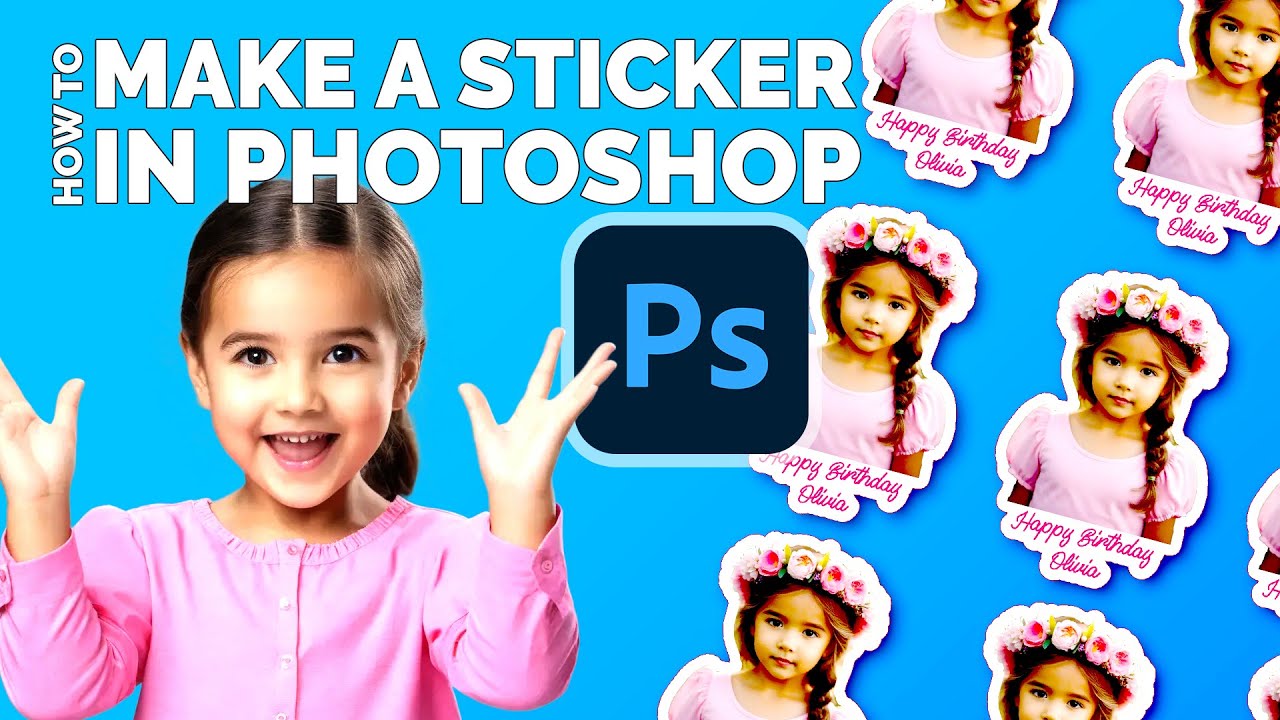Как сделать наклейку в фотошопе