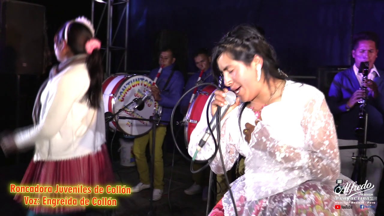 RONCADORA JUVENILES DE COLLON, VOZ ENGREIDA DE COLLON, CONCIERTO ANV RADIO HURACAN CARHUAZ