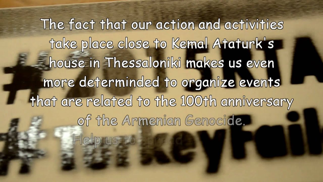 Armenian Youth Federation campaign about the 100 years memorial from the Armenian genocide
