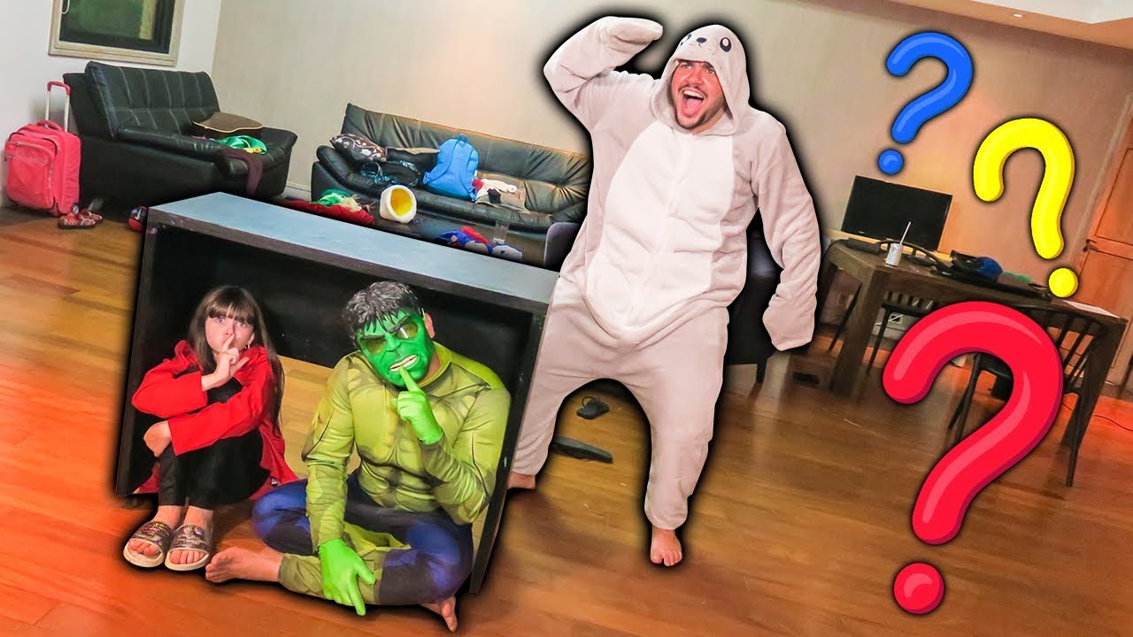 LUCCAS vs GIOVANNA vs RONI - PIQUE ESCONDE FANTASIADO !