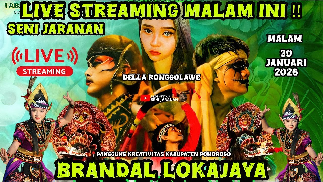 🔴 LIVE MALAM INI JARANAN BRANDAL LOKAJAYA DI PANGGUNG KREATIVITAS PONOROGO