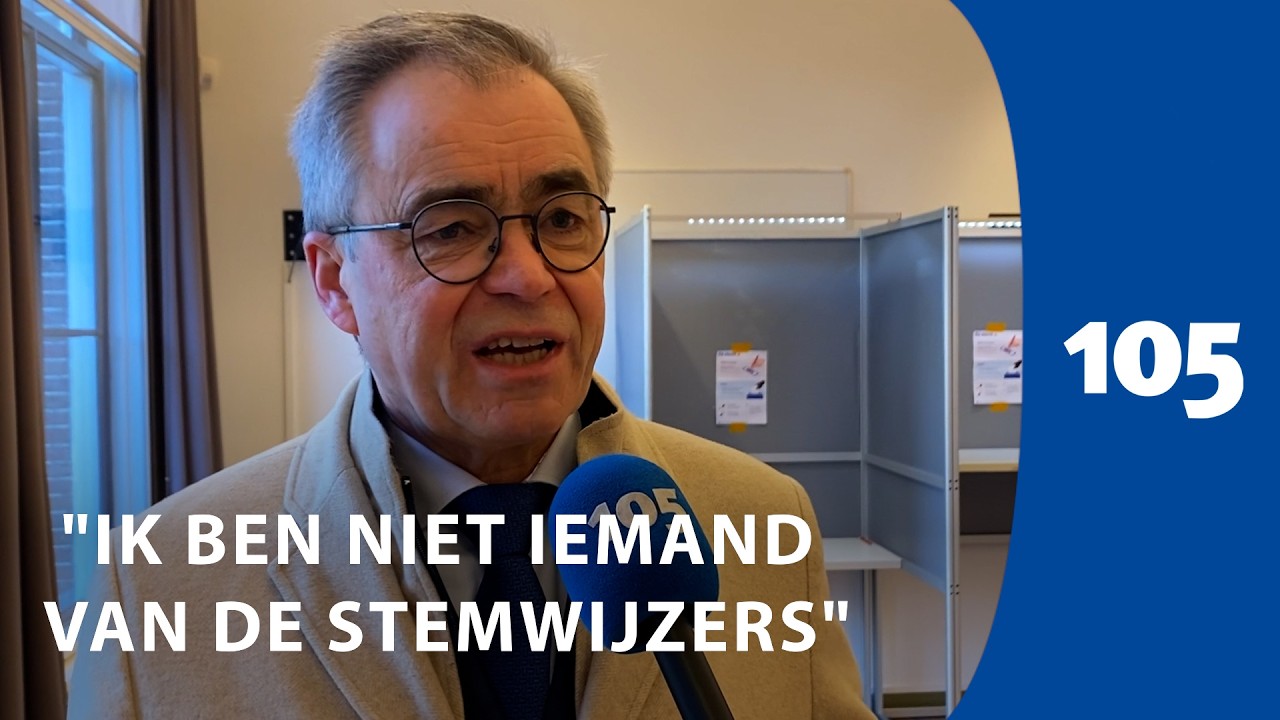 Burgemeester Jos Wienen brengt zijn stem uit bij cultuurcentrum Hart | Haarlem105