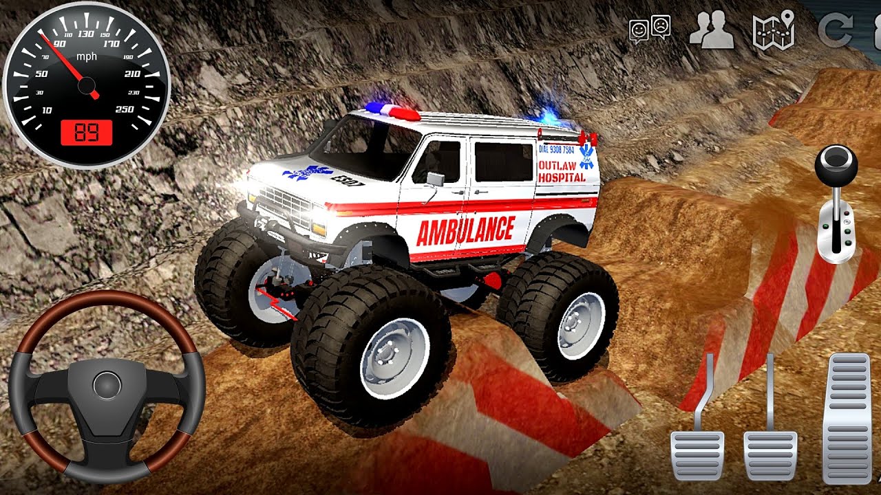 Car Games - Ambulance Monster Truck Impossible Driving Monster - Car Extreme Racing Android