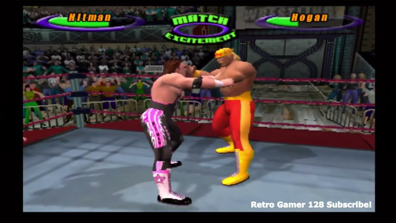 Legends Of Wrestling Bret Hart vs Hulk Hogan For World Title - PS2