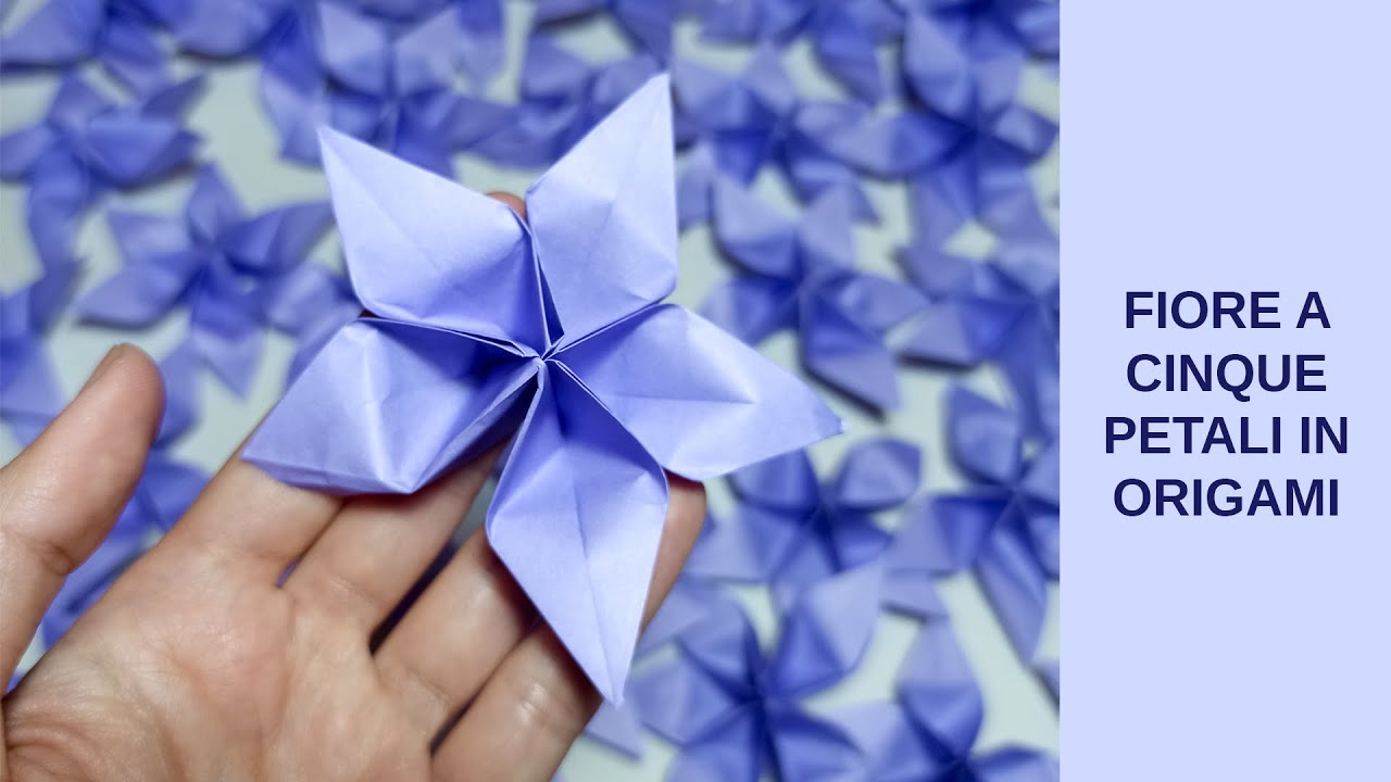 ORIGAMI: COME CREARE UN FIORE A 5 PETALI