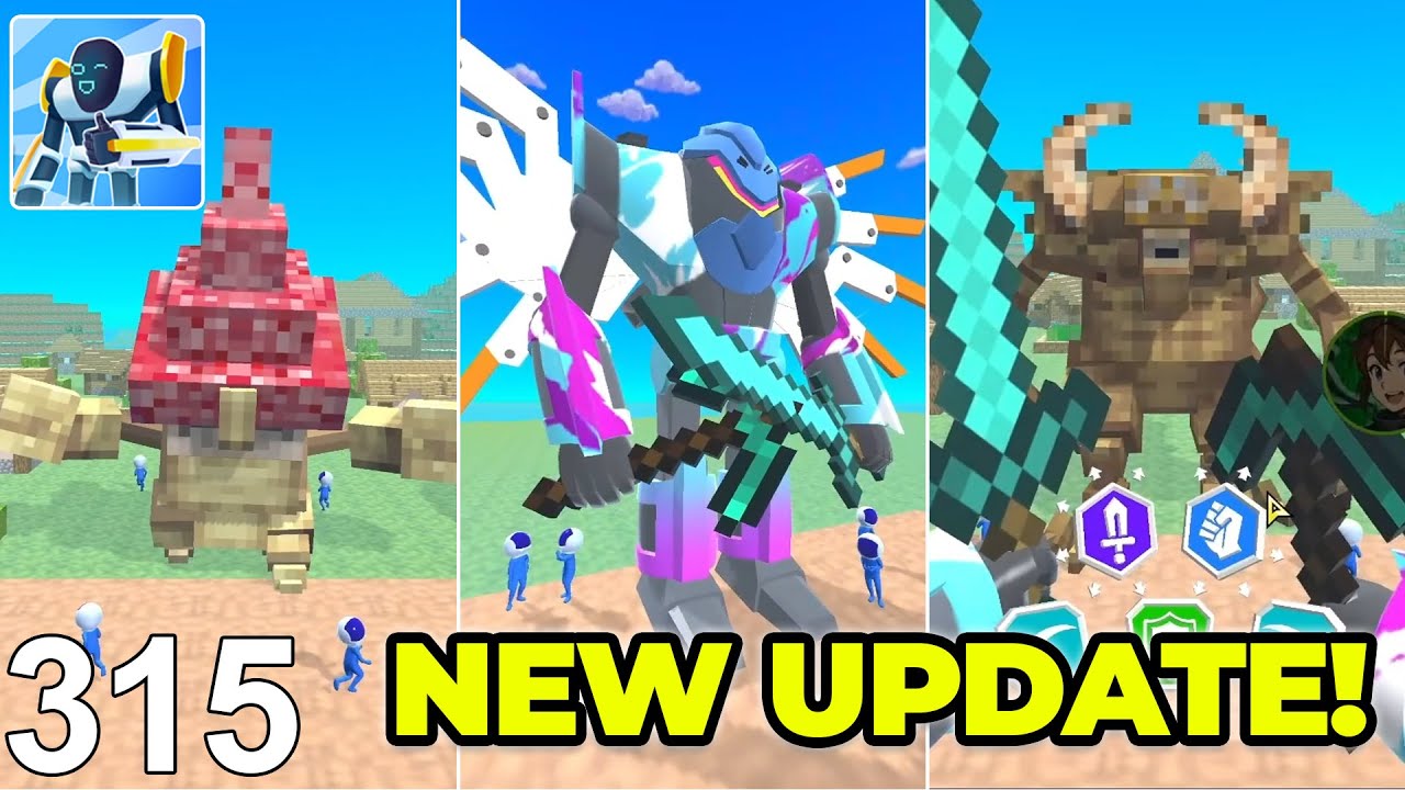 Mechangelion Robot Fighting 315: 🪓 NEW VOXEL WEAPONS! Shattering Shroomjaw & Miregore!
