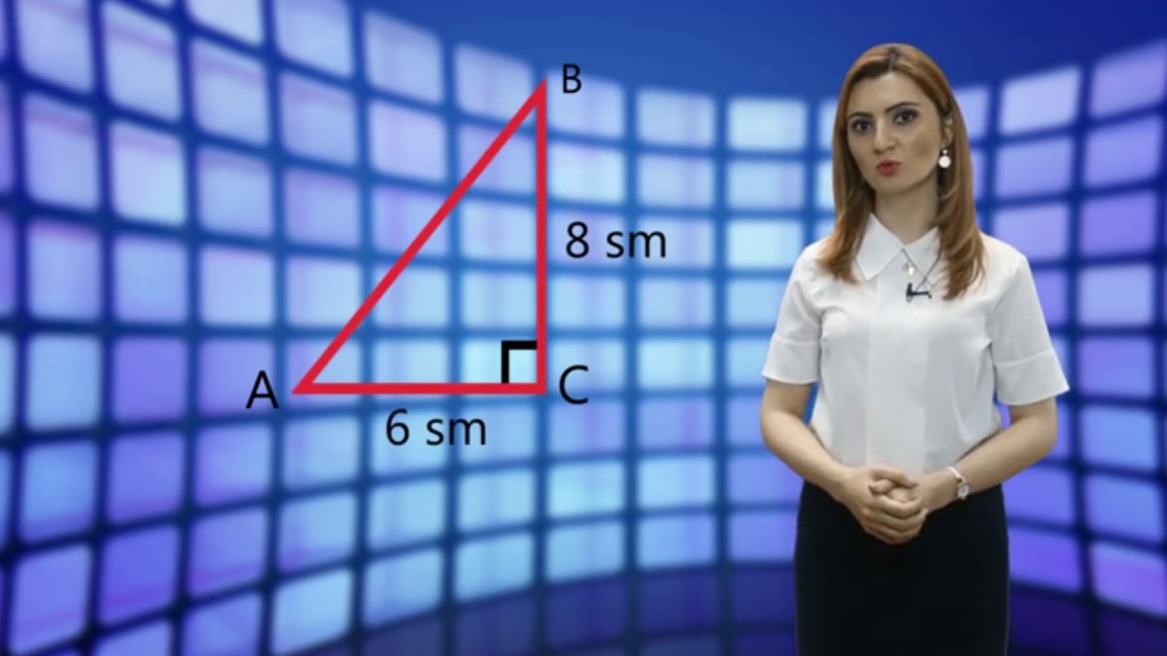 Riyaziyyat - Düzbucaqlı üçbucağın tərəfləri və bucaqları arasındakı əlaqə