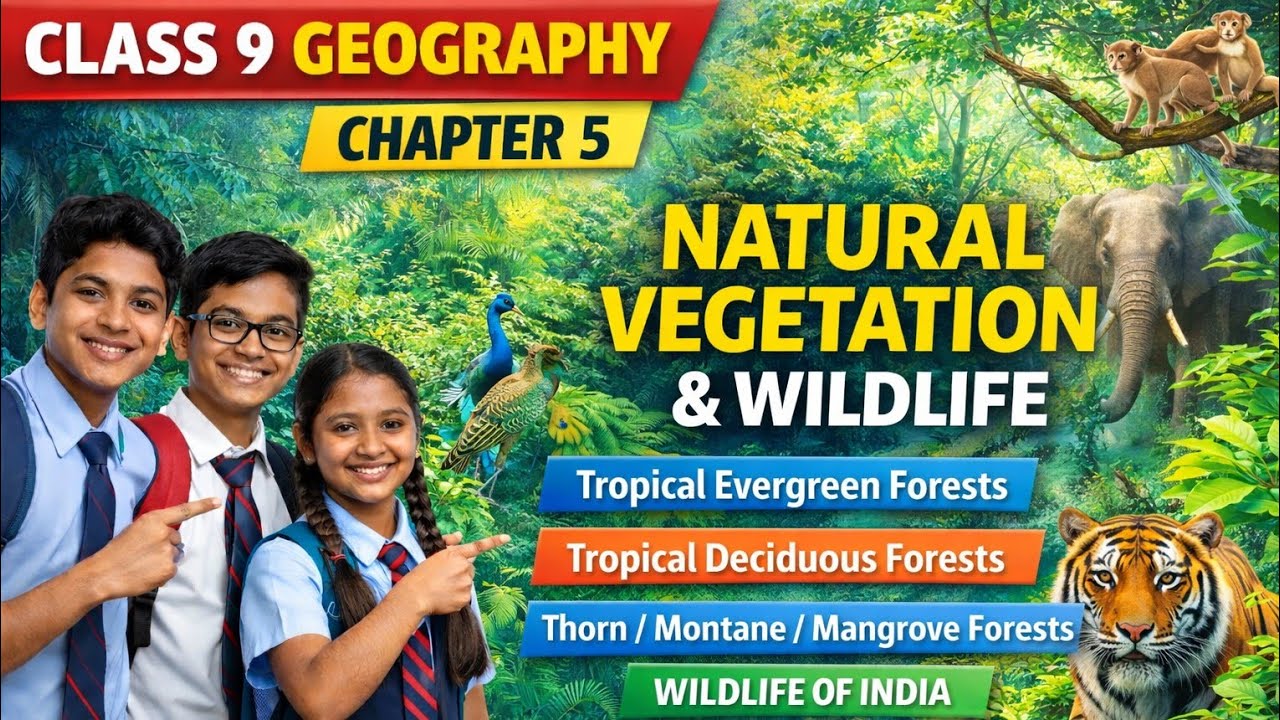 Class 9 Geography Chapter 5 | Natural Vegetation and Wildlife | NCERT Full Explanation | CBSE 2026 