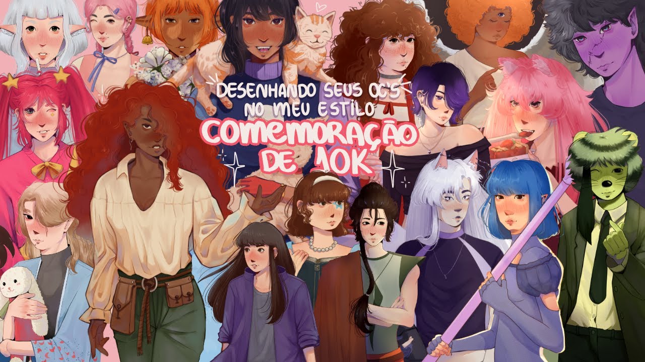 Desenhando seus oc’s no meu estilo | Comemoração de 10k