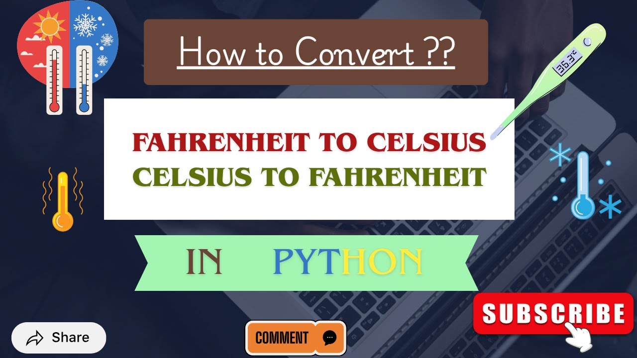 How to convert Fahrenheit to Celsius and Celsius to Fahrenheit in Python? #fypシ #viral