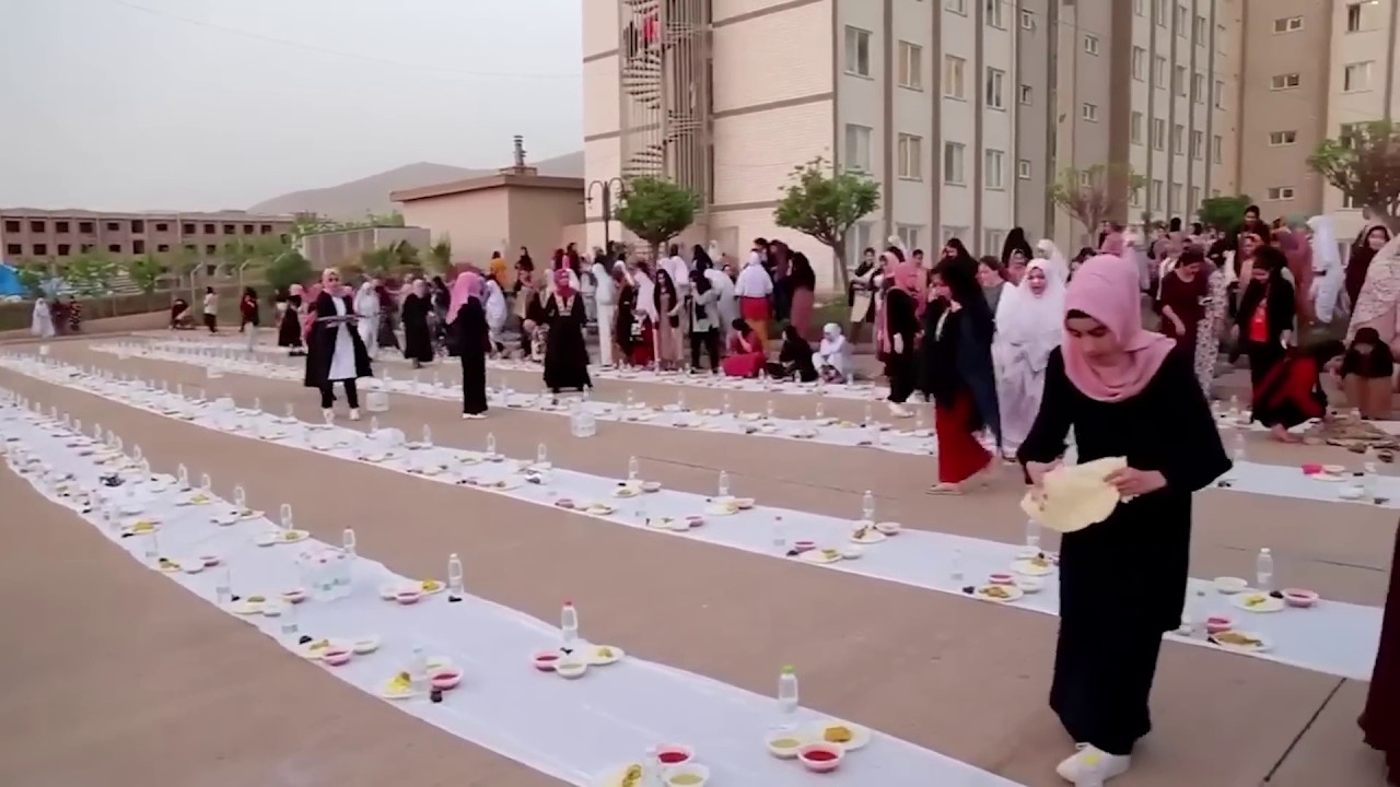 Ramadan iftar for 800 sisters in Halabja Kurdistan-Iraq