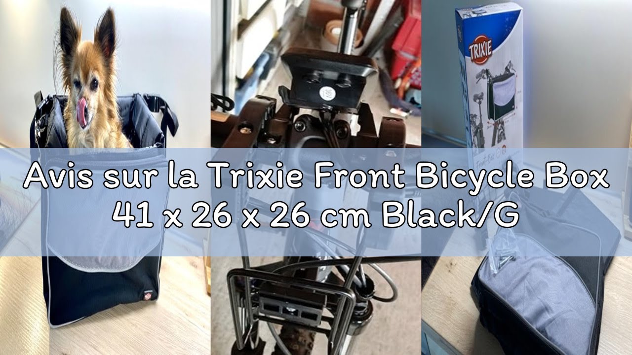 Avis sur la Trixie Front Bicycle Box 41 x 26 x 26 cm Black/Grey 2.8 kg