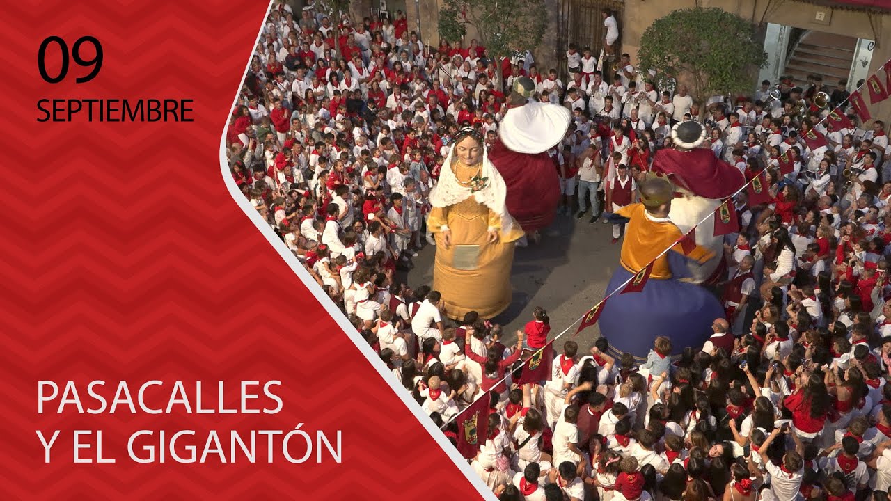 Fiestas Virgen de la Paz 9 de septiembre PASACALLES y EL GIGANTÓN