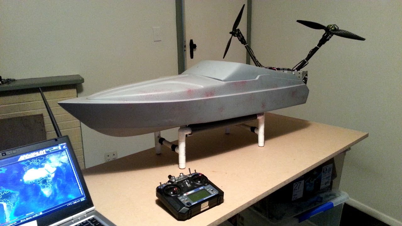 Ardupilot differential thrust airboat part 1 (build/setup)