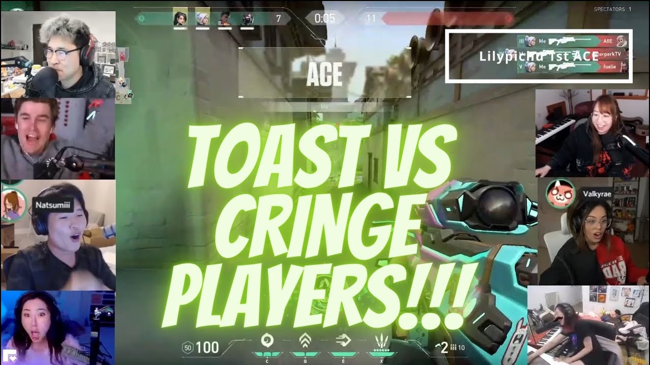 Toast Gets Flamed Once again by Cringe Boy l Lilypichu First Ever Ace l Midnight Valo with the Boys