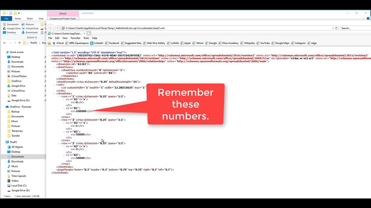 An Excel File is Really a ZIP Archive Containing XML