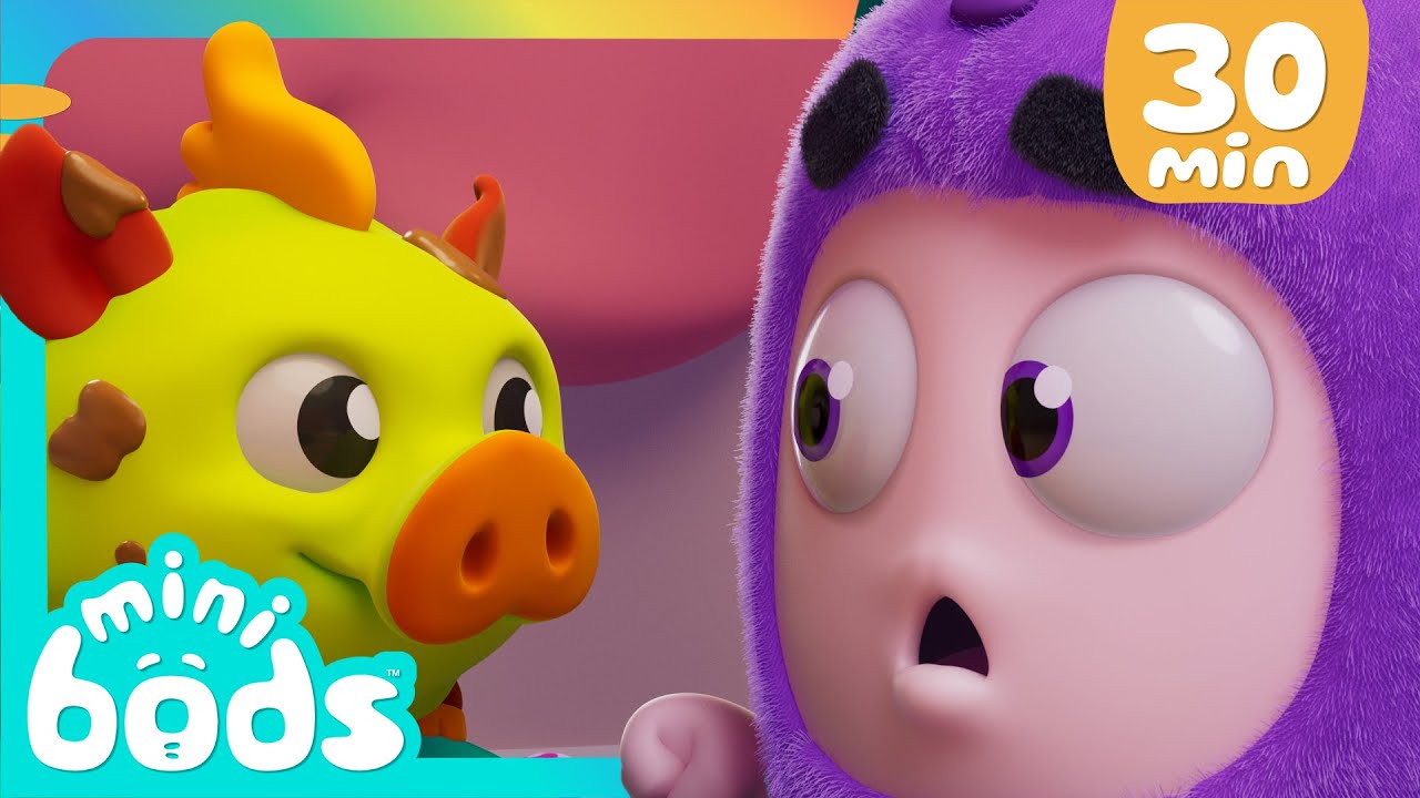 Muddy Rescue!! | 30 Minutes of Minibods | Funny Preschool Cartoons for Toddlers