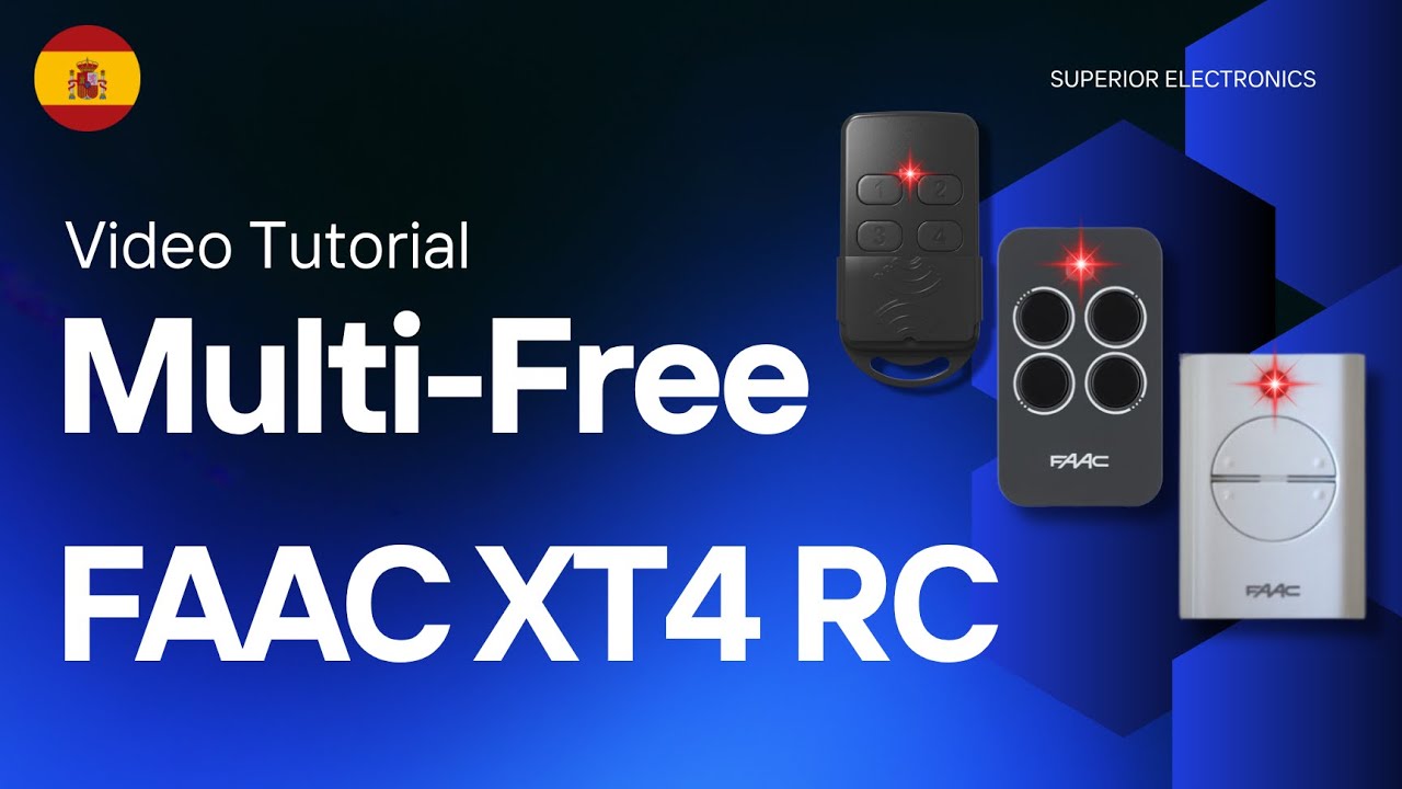 C&oacute;mo Copiar el Mando FAAC XT4 RC con Multi-Free &ndash; Gu&iacute;a Paso a Paso (ES)