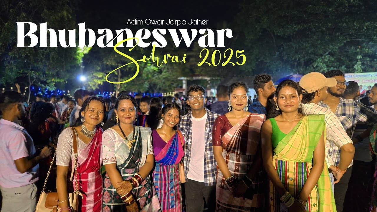Bhubaneswar Sohrai 2025 😍|Adim Owar Jarpa Jaher Bhubaneswar| Sohrai 2025 |Santali Vlog 