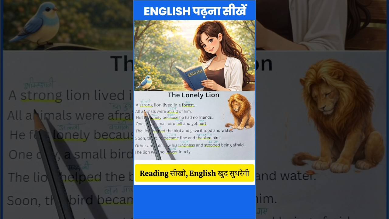 How to Read English Easily 🔥 | अंग्रेजी पढ़ना कैसे सीखें आसान तरीका | Learn English from Story