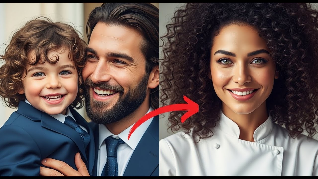 _Une cuisinière emmène son fils à une fête; l'enfant appelle le millionnaire Papa. Choc !!