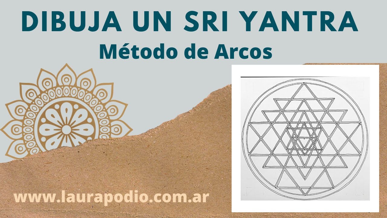 Tutorial #177  - Cómo dibujar un Shri Yantra con método de arcos/ How to draw a Sri Yantra