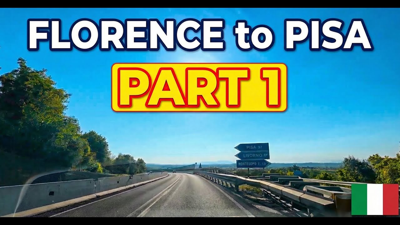 Driving Florence to Pisa (Part 1): Exiting Florence & Entering Autostrada A11 | August 2025