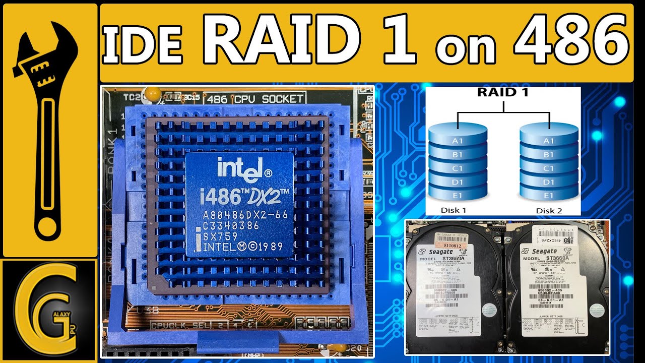 Настройка RAID 1 на 486 / Контроллер TekRam DC-680T VLB / Тестирование неисправного жесткого диск...
