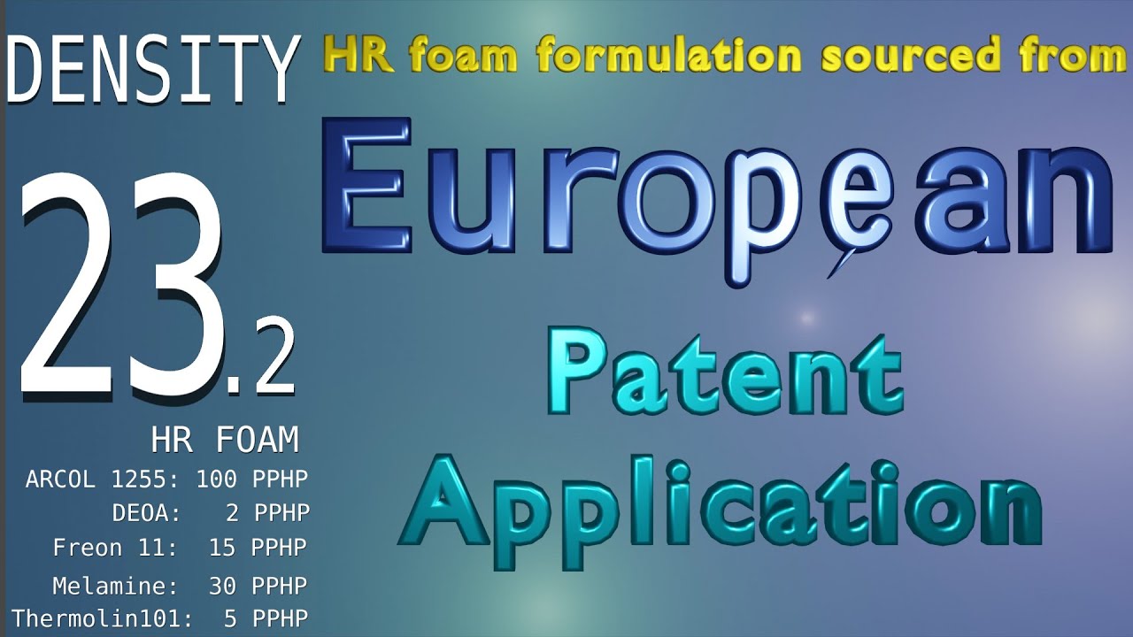 HR foam formulation 23.2 density