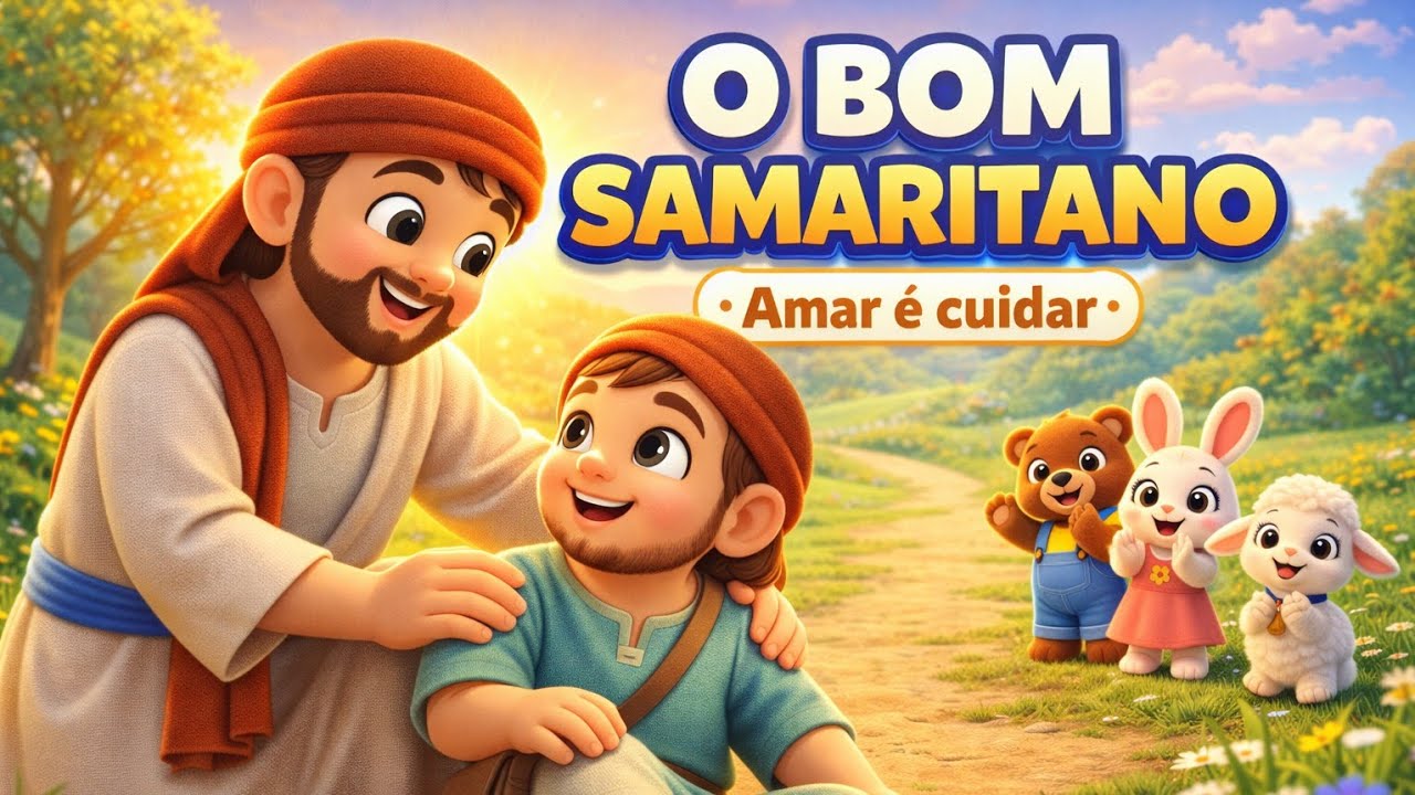 O Bom Samaritano | Jesus nos Ensina a Amar | História Bíblica Infantil
