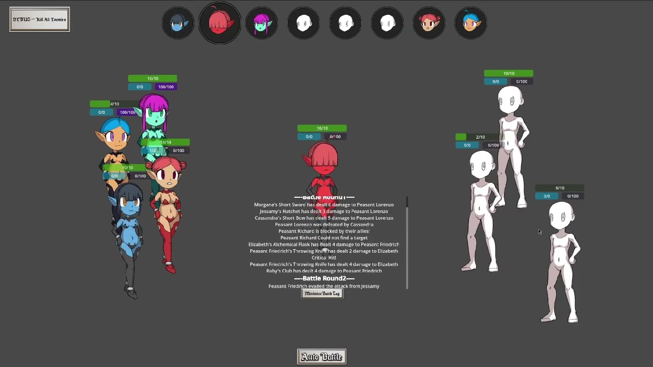 GODOT 4 - Безымянный журнал разработчиков RPG с автобоями, часть 1