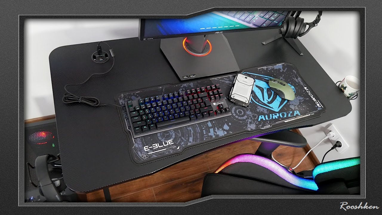 Genesis Holm 200 RGB - Prezentacja biurka gracza