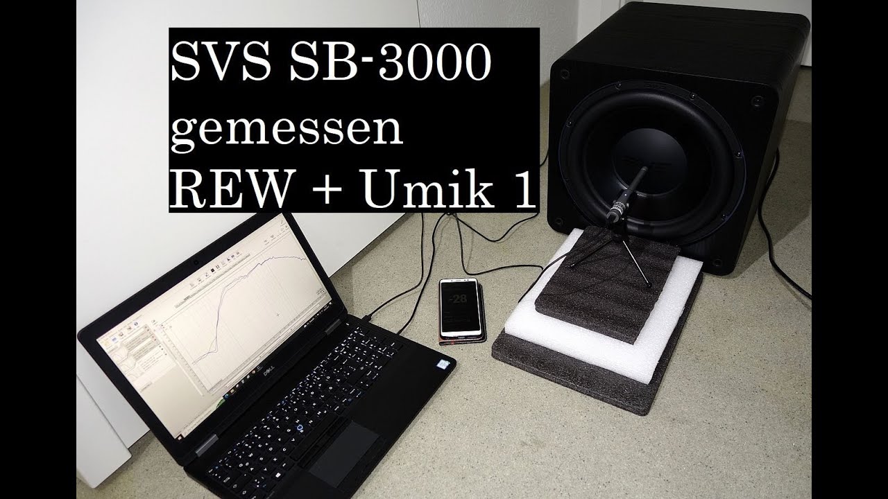 SVS SB-3000 Subwoofer gemessen mit REW und Umik 1