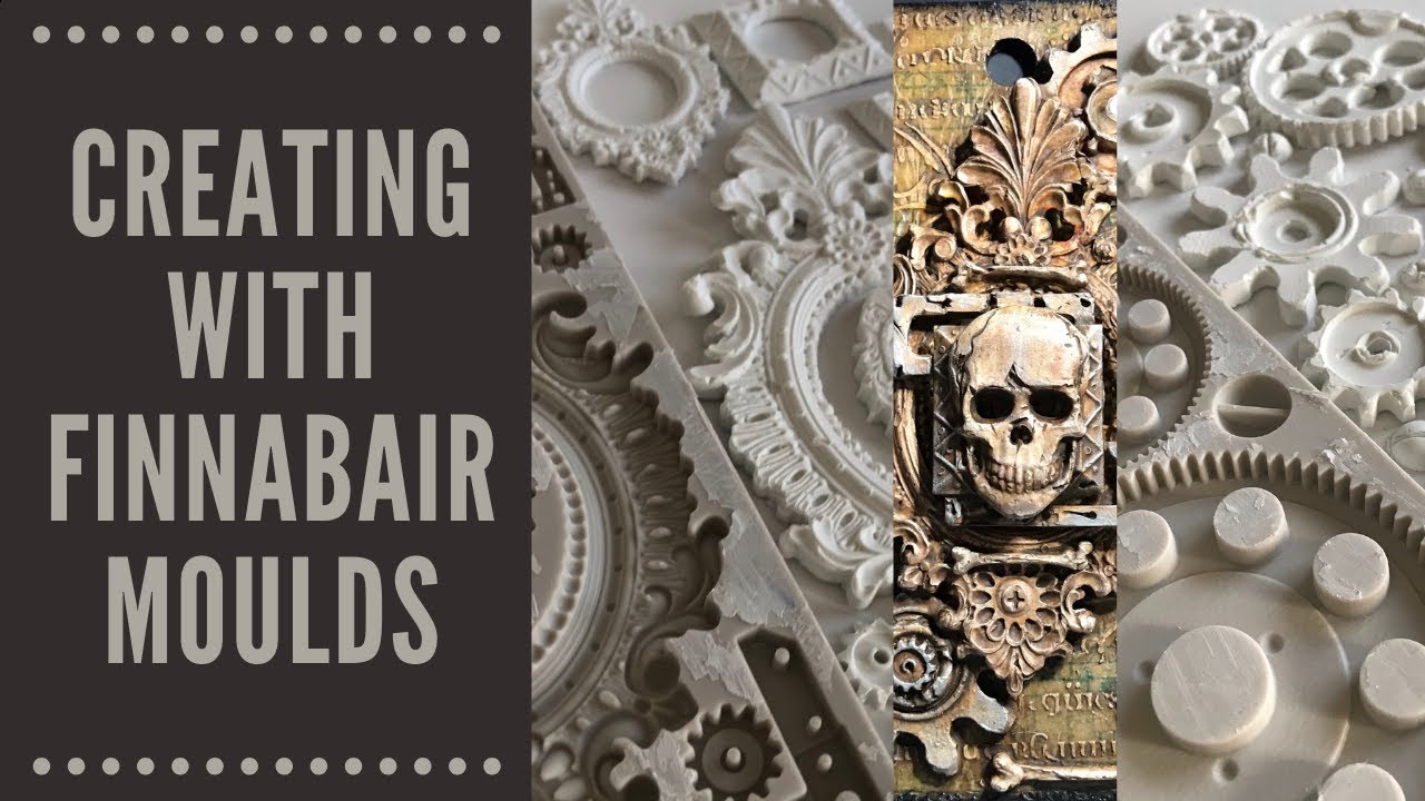 Creating with Finnabair's New Moulds - a Mixed Media Project on an Etcetera  Tag No:8