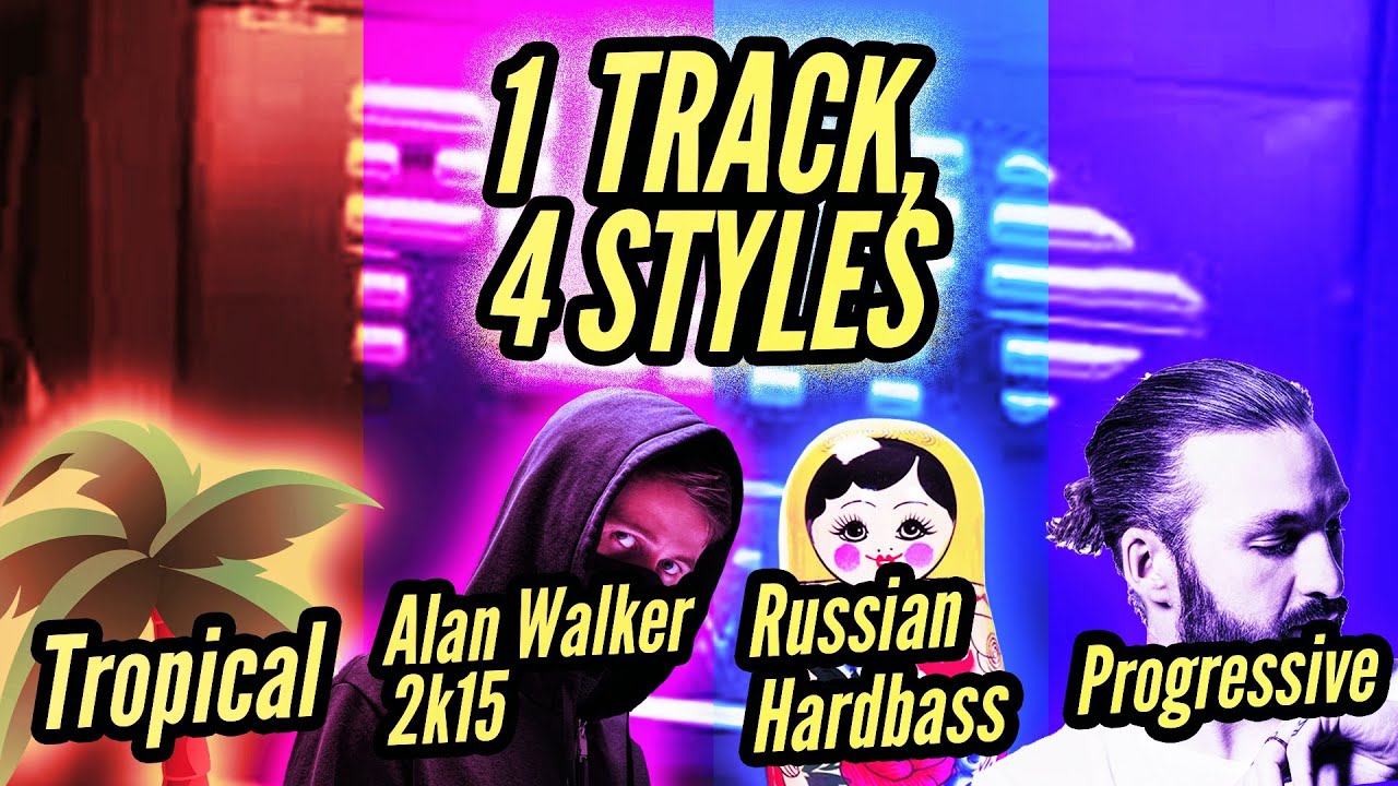 Remixing Alan Walker - Play Into 4 STYLES ! Ft. Captain Melody 3.0