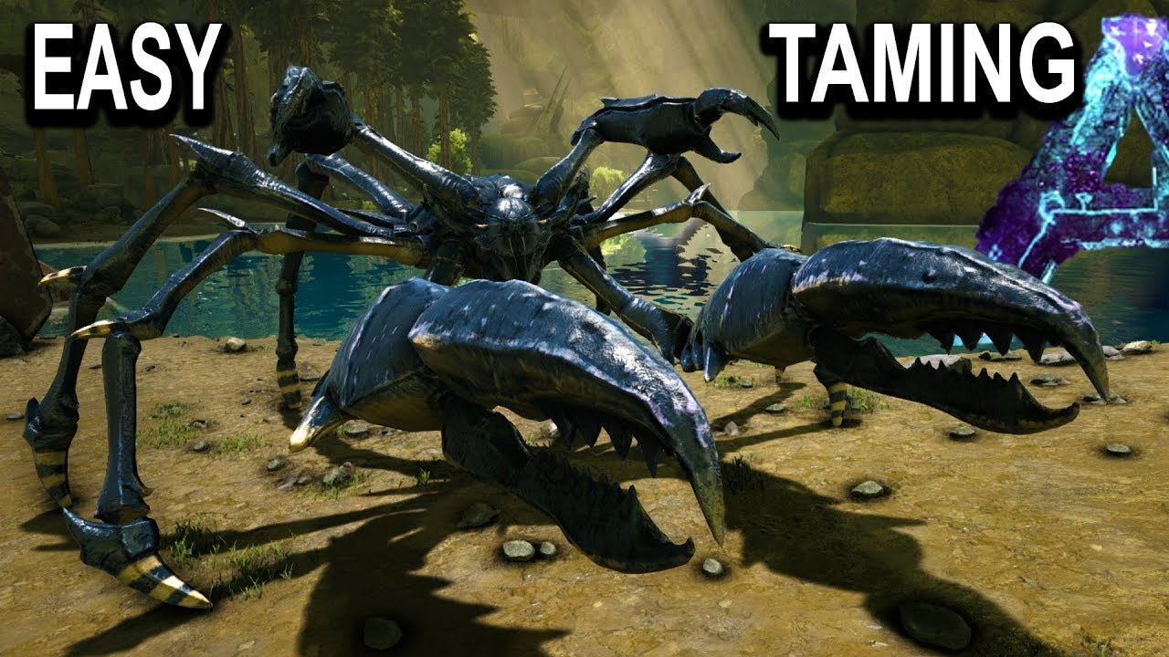 🦀ARK EASY KARKINOS TAMING + ALL ABILITIES!! Ark Aberration How To Tame Giant Crab