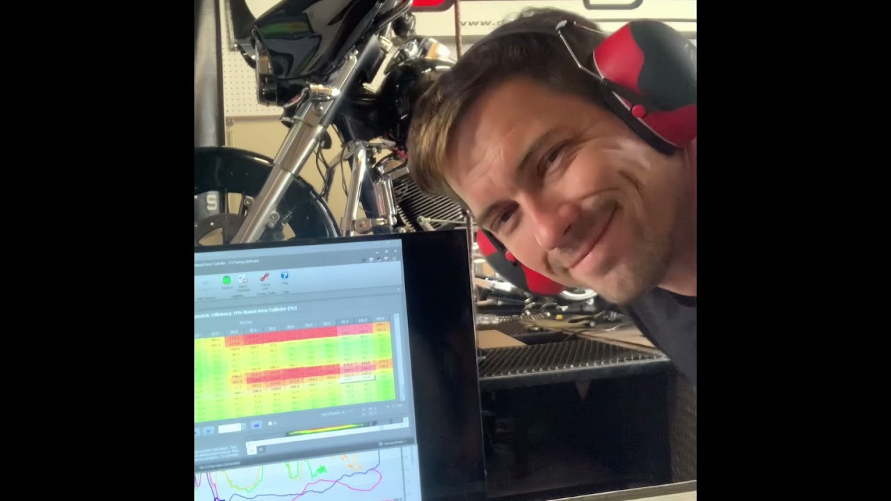 Harley 124ci S&S 550 Dyno tuning