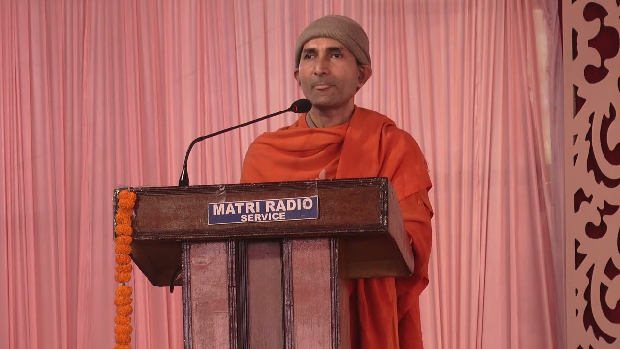 Speech by Swami Ekachittananda, Ramakrishna Mission, Sahudangi