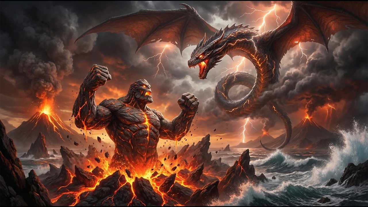 Mountain Colossus vs Sky Serpent | Prehistoric Earth Cataclysm