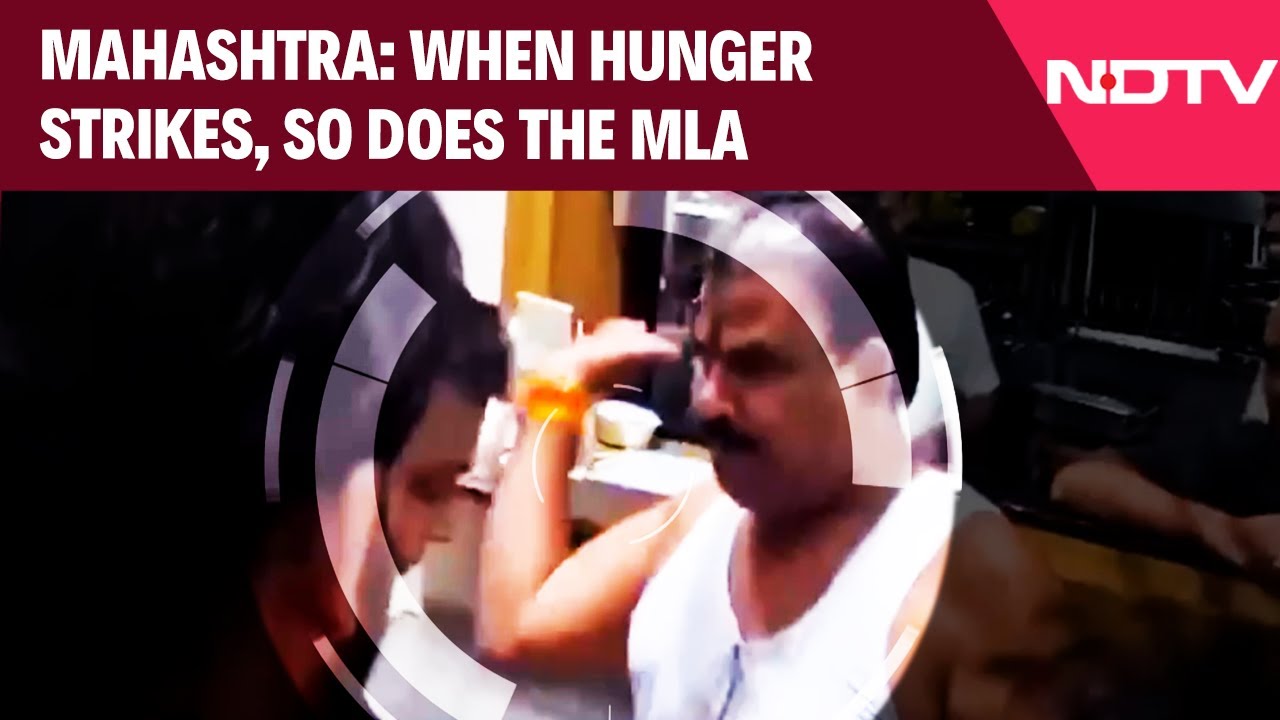 Maharashtra News | Serving Entitlement: MLA Sanjay Gaikwad Beats Worker Over Dal, Shinde Camp Silent