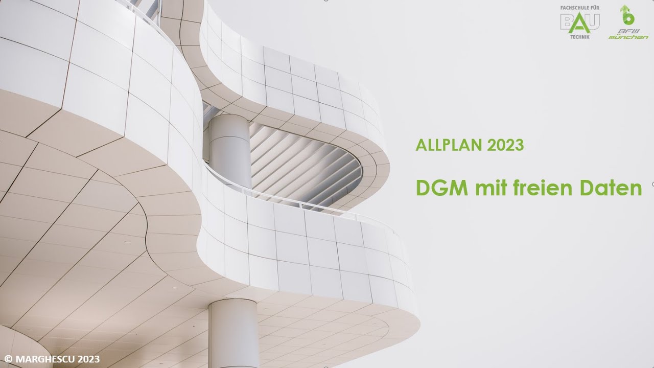 Teil 1: Digitales Geländemodell mit freien XYZ-Daten in Allplan