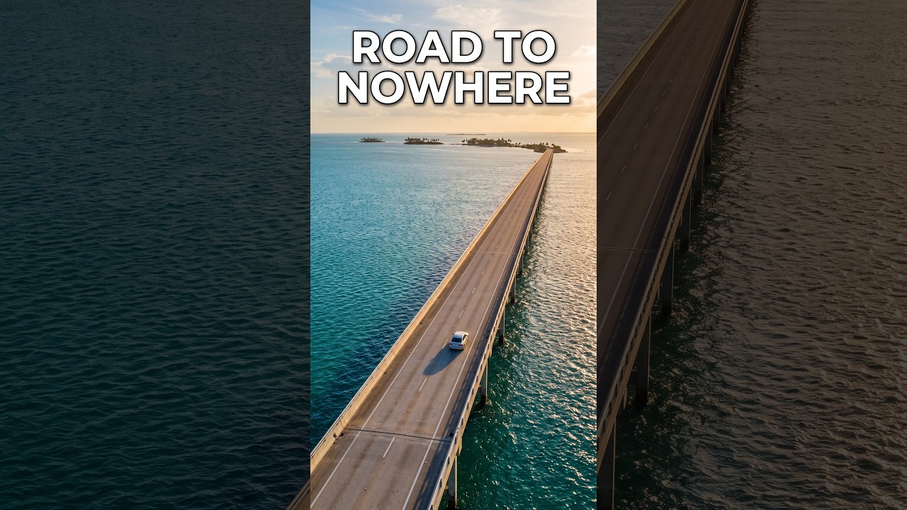 The Highway That Crosses the Ocean #engineeringmarvel #geographyshorts #historyshorts #youtubeshorts