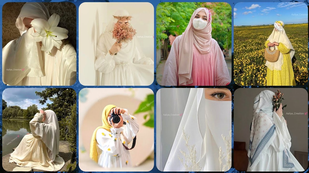 Beautiful Niqab DPZ 🌸 | Flowers Aesthetic DPZ 🤍 | Hidden Face Girls DPZ ✨